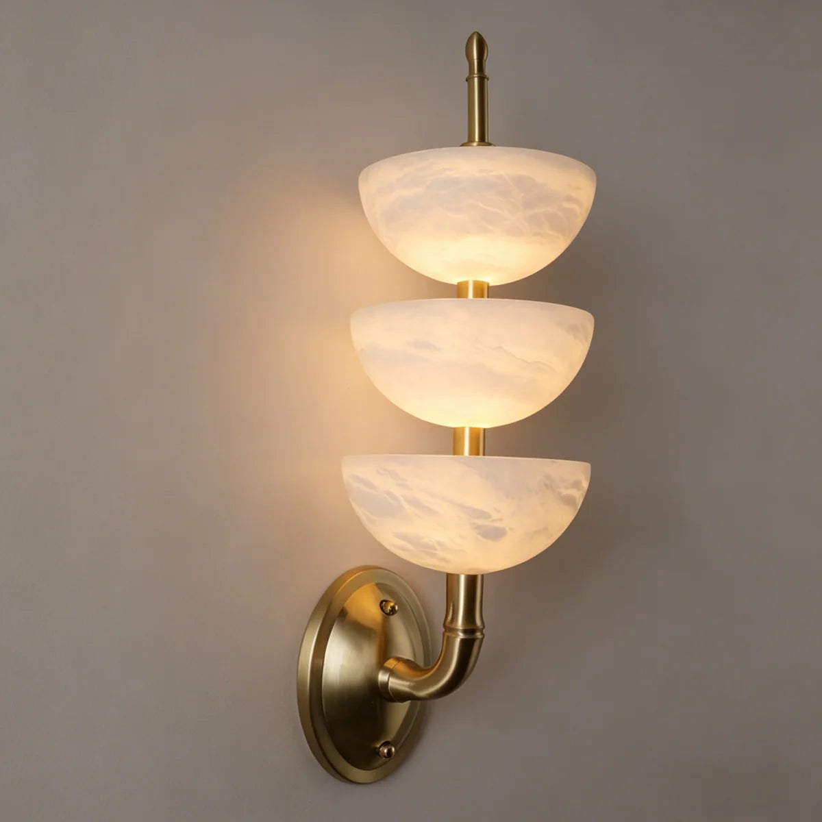 JINSHE All copper three-layer Spanish alabaster wall lamp Wall Lamp - product image