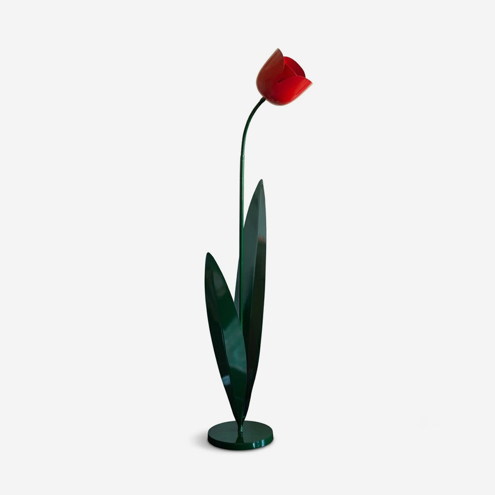 Tularia Tulip Floor Curated Iron & Glass Floor L – Iron & Glass Floor Lamp