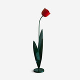 Tularia Tulip Floor Curated Iron & Glass Floor L – Iron & Glass Floor Lamp