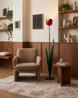 Tularia Tulip Floor Curated Iron & Glass Floor L – dimensional scale reference