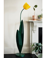 Tularia Tulip Floor Curated Iron & Glass Floor L – handcrafted surface texture