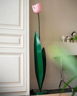 Iron & Glass craftsmanship detail on Tularia Tulip Floor Curated Iron & Glass Floor L
