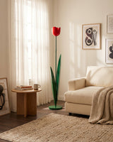 Tularia Tulip Floor Curated Iron & Glass Floor L – full fixture elevation view