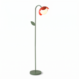 Tulira Floor Curated Mouth-Blown Frosted Glass F – side angled contour profile