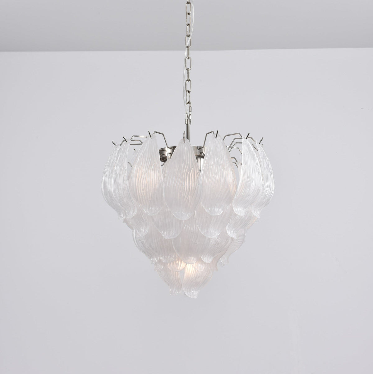 Tuliva Glass Curated Mouth-Blown Frosted Glass C – dimensional scale reference