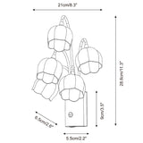 Tulivelle Curated Optical Acrylic Wall Sconce – macro detail view
