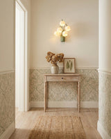 Tulivelle Curated Optical Acrylic Wall Sconce warm illuminated room view