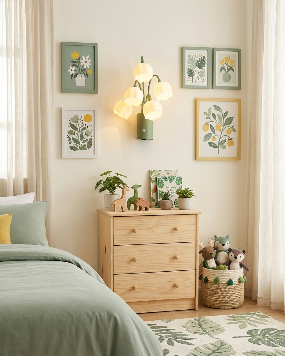 Tulivelle Curated Optical Acrylic Wall Sconce – dimensional scale reference