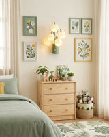 Tulivelle Curated Optical Acrylic Wall Sconce – dimensional scale reference