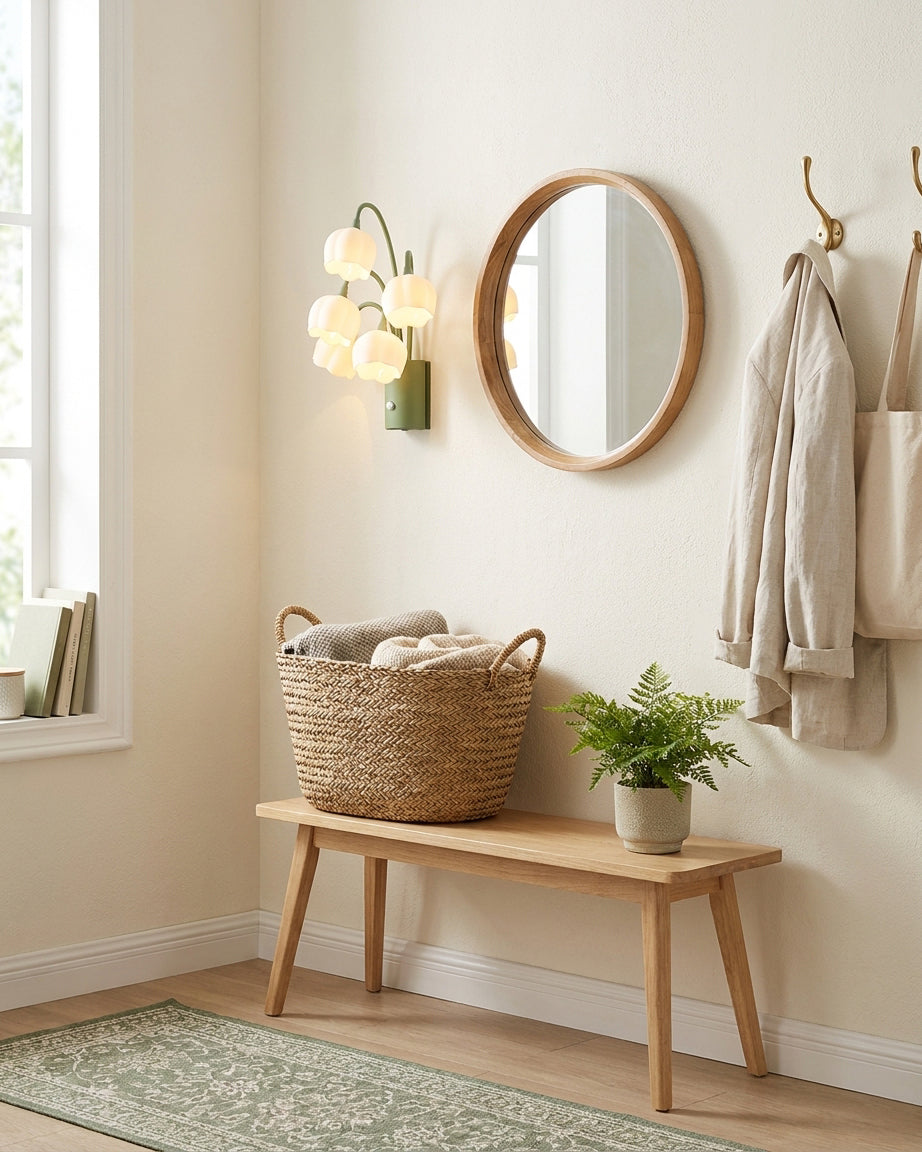 Tulivelle Curated Optical Acrylic Wall Sconce – handcrafted surface texture