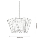 Tullora Curated Iron & Glass Pendant Light – architectural ceiling profile