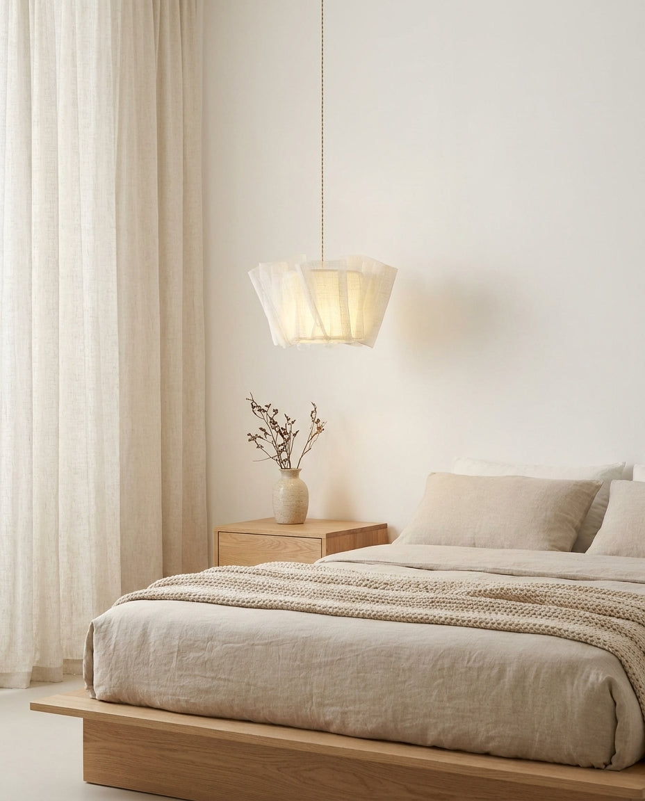Tullora Curated Iron & Glass Pendant Light – handcrafted surface texture
