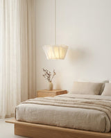 Tullora Curated Iron & Glass Pendant Light – handcrafted surface texture