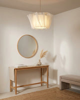 Tullora Curated Iron & Glass Pendant Light – spatial dining room perspective