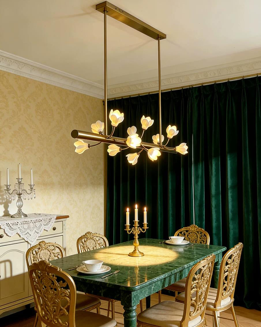 Tuloria Curated Solid Brass Chandelier