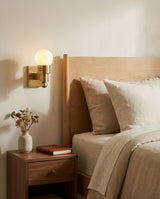 Tupelo Alabaster Curated Alabaster Wall Sconce – structural canopy joint detail