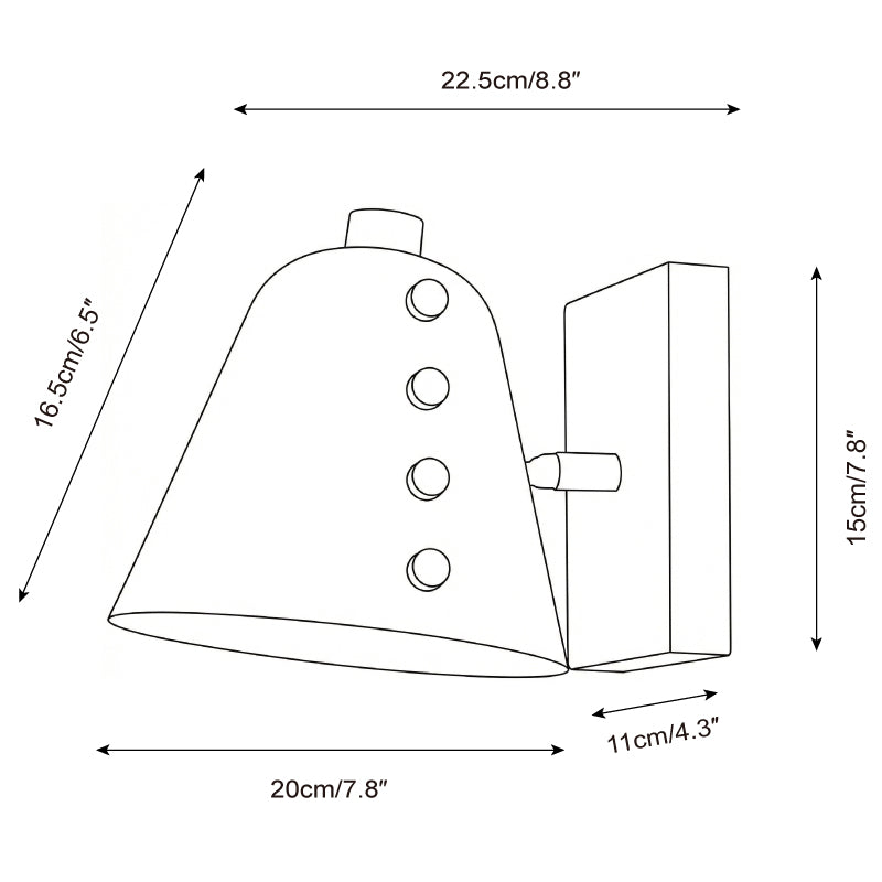 Twilight Pin Curated Iron & Glass Wall Sconce
