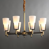 Upton Curated Mouth-Blown Frosted Glass Chandeli – 12 heads Φ 35.4 x H 26  Dia 90cm x H 66c finish configuration