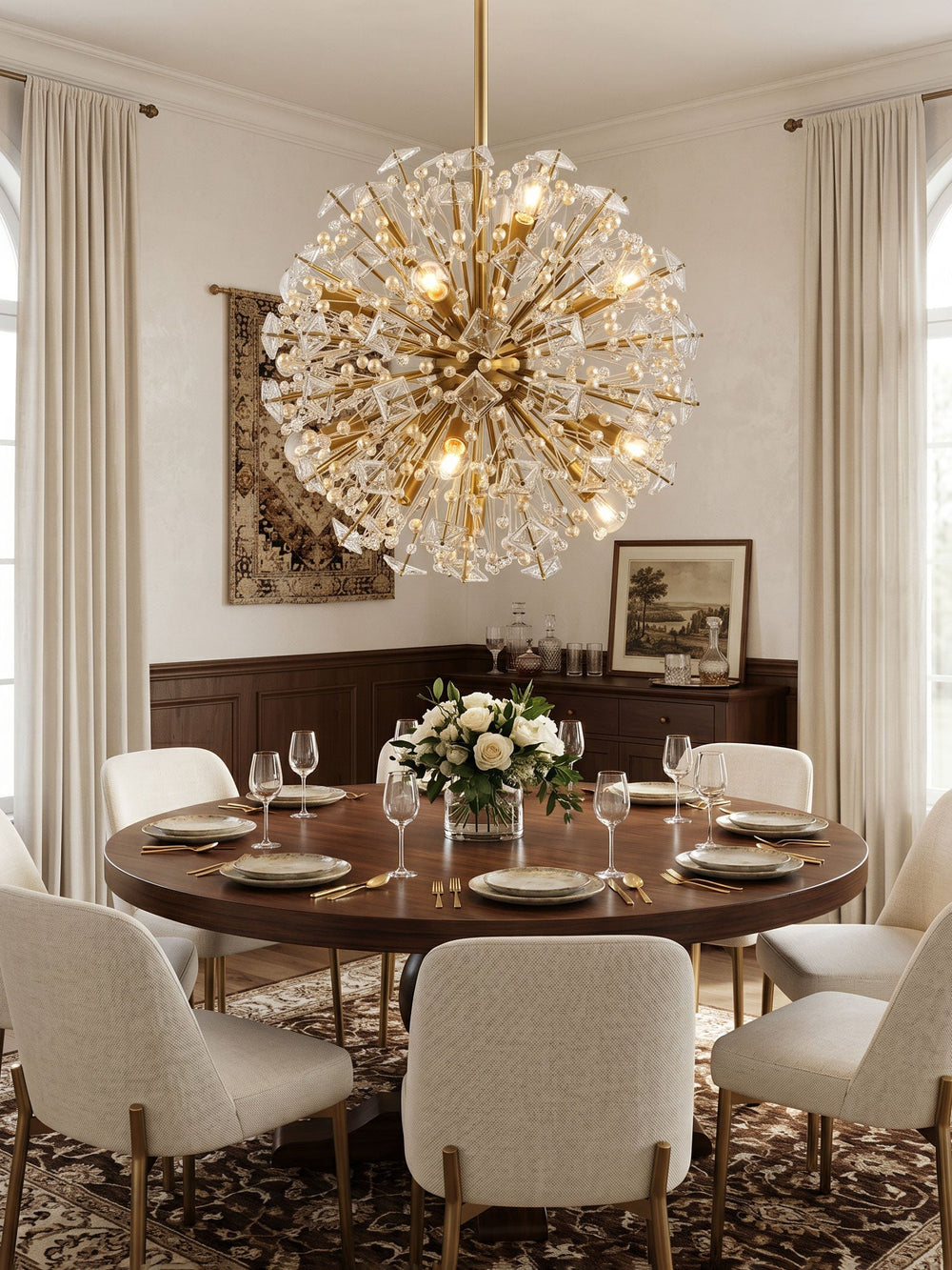 Dickinson Curated K9 Bohemian Crystal Chandelier