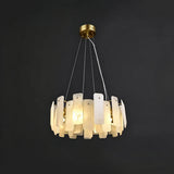 Spanish Alabaster Chandelier View 14 | Vakker Alabaster Halo Chandelier | JINSHE | JINSHE