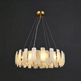 Spanish Alabaster Chandelier View 15 | Vakker Alabaster Halo Chandelier | JINSHE | JINSHE
