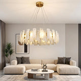 Spanish Alabaster Chandelier View 5 | Vakker Alabaster Halo Chandelier | JINSHE | JINSHE