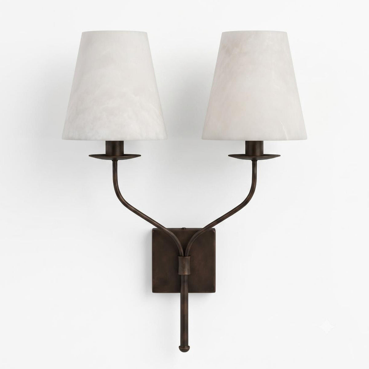 Valenora Alabaster Curated Alabaster Wall Sconce – W 36cm × H 46cm  W 14.1 × H 18.1 finish configuration #1