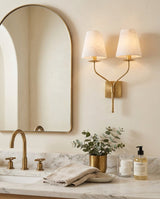 Valenora Alabaster Curated Alabaster Wall Sconce – handcrafted surface texture