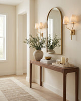 Valenora Alabaster Curated Alabaster Wall Sconce – macro detail view