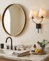 Valenora Alabaster Curated Alabaster Wall Sconce – architectural ceiling profile