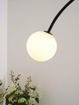 Valentina Arc Curated Mouth-Blown Frosted Glass – dimensional scale reference