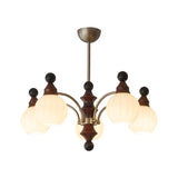 Valerio Curated Mouth-Blown Frosted Glass Chande – architectural ceiling profile #1
