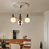 Valerio Curated Mouth-Blown Frosted Glass Chande – structural canopy joint detail