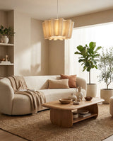 Valerisse Curated Iron & Glass Pendant Light – macro detail view