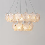 Valery Curated Mouth-Blown Frosted Glass Chandel – ∅ 19.6 + 31.5 x H 19.6  Dia 50cm + 80cm  finish configuration