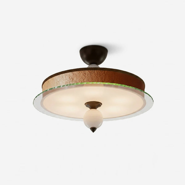 Valnero Curated Mouth-Blown Frosted Glass Flush