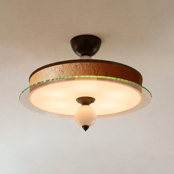 Valnero Curated Mouth-Blown Frosted Glass Flush