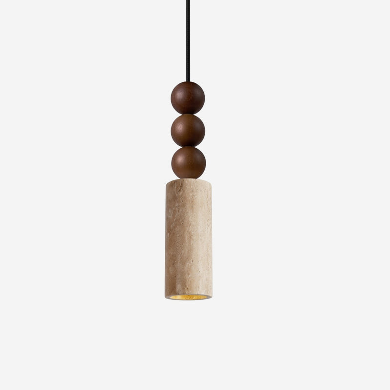 Valther Curated Yellow Travertine Pendant Light – Yellow Travertine Pendant Light