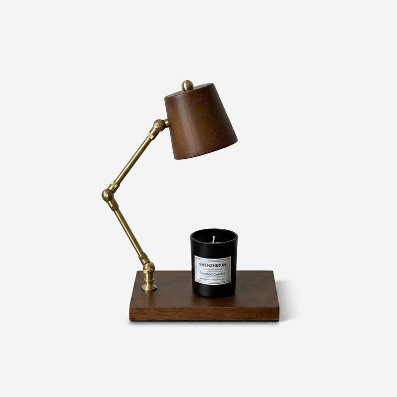Valtoren Candle Warmer Curated Iron & Glass Tabl – Iron & Glass Table Lamp