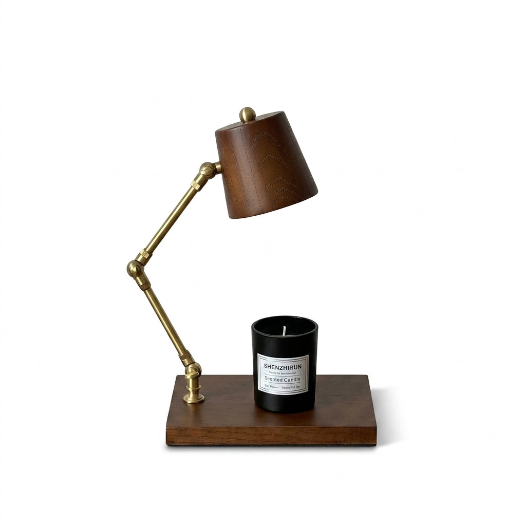Valtoren Candle Warmer Curated Iron & Glass Tabl – Dia 21.5cm x H 38cm  ∅ 8.5 x H 15 finish configuration