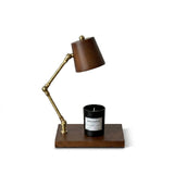 Valtoren Candle Warmer Curated Iron & Glass Tabl – Dia 21.5cm x H 38cm  ∅ 8.5 x H 15 finish configuration