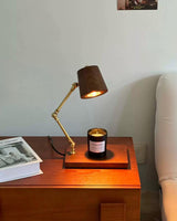 Valtoren Candle Warmer Curated Iron & Glass Tabl – handcrafted surface texture