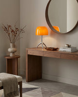 Vareon Curated Mouth-Blown Frosted Glass Table L – architectural ceiling profile
