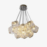 Vasare Curated Mouth-Blown Frosted Glass Chandel