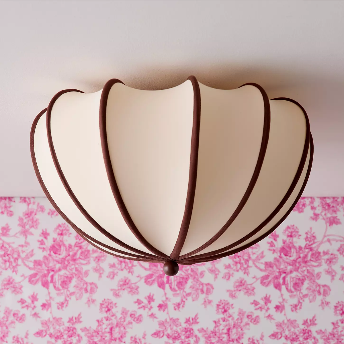 Velisse Curated Iron & Glass Flush Mount Ceiling – Dia 45cm x H 28.5cm  ∅ 17.7 x H 11.2 finish configuration
