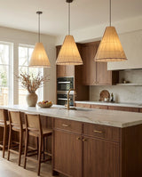 Vellmont Curated Finished Iron Pendant Light – illuminated warm ambiance setting