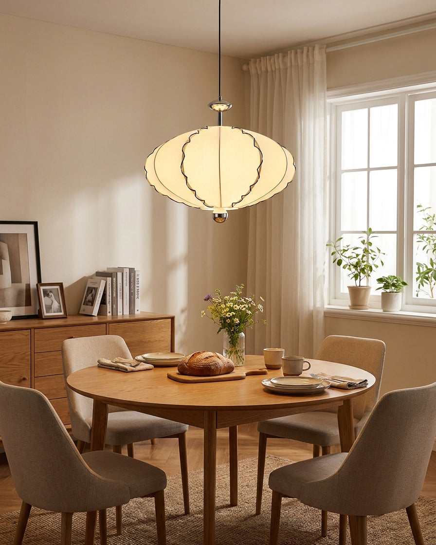 Velmira Curated Iron & Glass Pendant Light – macro detail view