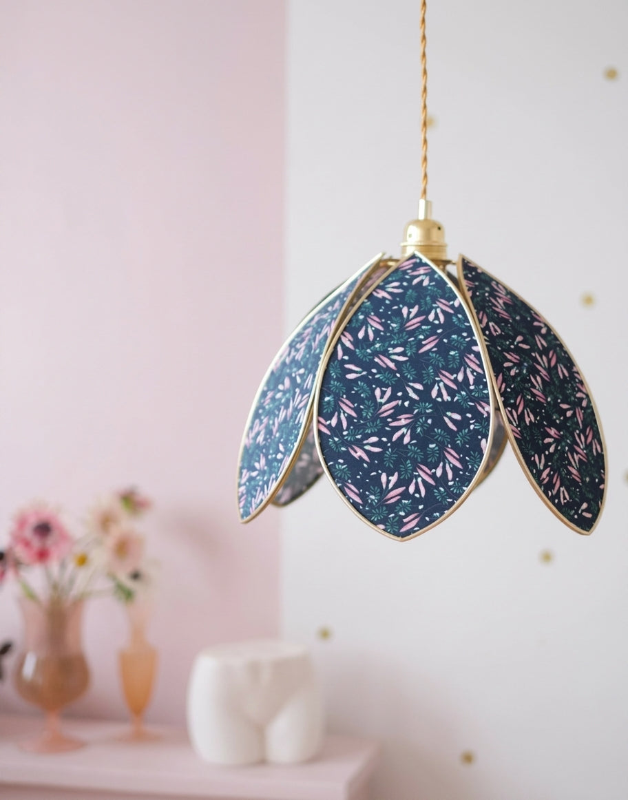 Velmira Curated Iron & Glass Pendant Light