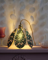 Velmira Curated Iron & Glass Pendant Light – dimensional scale reference