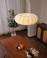 Velorin Curated Iron & Glass Pendant Light – full fixture elevation view